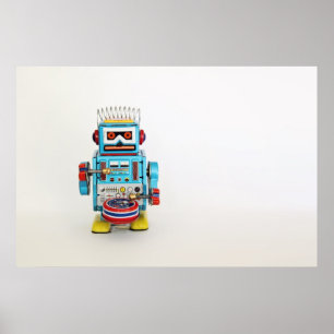 Drummer Robot Poster