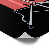 Drummer Rock Music Band Drums I Destroy Silence Poster (Hoek)