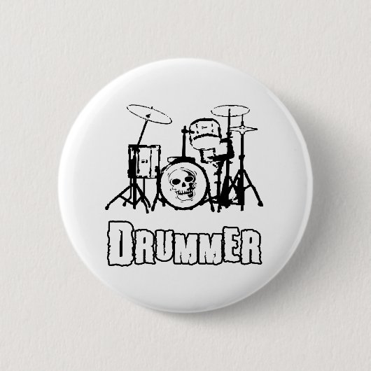 Drummer Ronde Button 5,7 Cm (Voorkant)