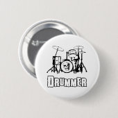 Drummer Ronde Button 5,7 Cm (Voorkant /achterkant)