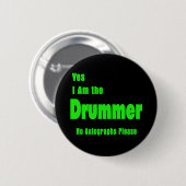 Drummer Ronde Button 5,7 Cm (Voorkant /achterkant)