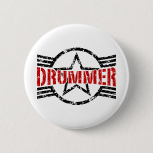Drummer Ronde Button 5,7 Cm
