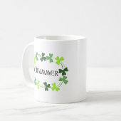 Drummer Shamrock Oval Koffiemok (Voorkant links)