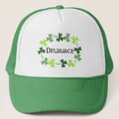 Drummer Shamrock Oval Trucker Pet (Voorkant)