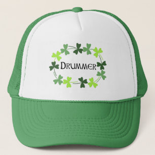 Drummer Shamrock Oval Trucker Pet