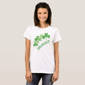 Drummer Shamrocks geschetst T-shirt (Voorkant volledig)