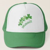 Drummer Shamrocks geschetst Trucker Pet (Voorkant)