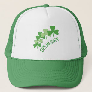 Drummer Shamrocks geschetst Trucker Pet