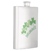 Drummer Shamrocks omlijnd groen Flacon (Rechts)