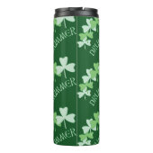 Drummer Shamrocks omlijnd groen Thermosbeker (Achterkant)