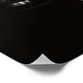 Drummer silhouet, donker podium setting poster (Hoek)