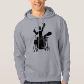 Drummer Silhouette Hoodie (Voorkant)