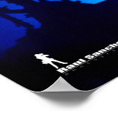 Drummer Silohuette Poster (Hoek)