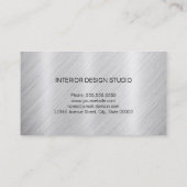 Drummer - Silver Metallic look Visitekaartje (Achterkant)