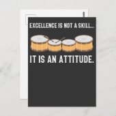 Drummer Skill Attitude Drumming Instrument love Briefkaart (Voorkant / Achterkant)