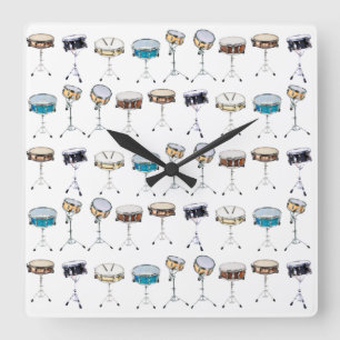 Drummer Snare Drum Drumline Percussionist Timing Vierkante Klok