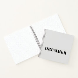 Drummer spiraal notitieboek