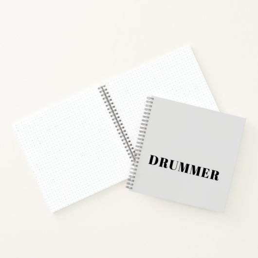 Drummer spiraal notitieboek (Binnen)