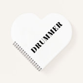 Drummer spiraal notitieboek (Voorkant)