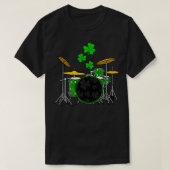 Drummer St Patrick's Day drumleraar Ierse muziek T-shirt (Design voorkant)