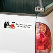 Drummer steekt in echte luchtschaduwdrums bumpersticker (Op Truck)