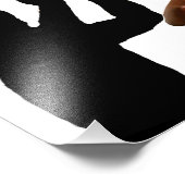 Drummer steekt in echte luchtschaduwdrums foto afdruk (Hoek)