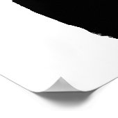 Drummer steekt in luchtschaduwblauwe invertdrums poster (Hoek)