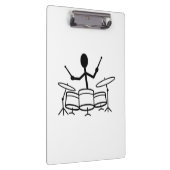Drummer Stick Figuur Klembord (Rechts)