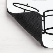 Drummer Stick Figuur Muismat (Hoek)