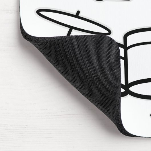 Drummer Stick Figuur Muismat (Hoek)