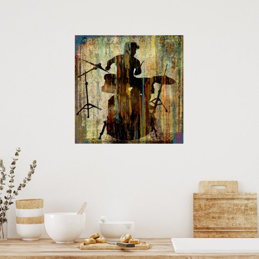 Drummer Streak, Copyright Karen J Williams Poster (Keuken)