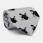 Drummer Stropdas Rock & Roll Musician Drumming Dru (Opgerold)