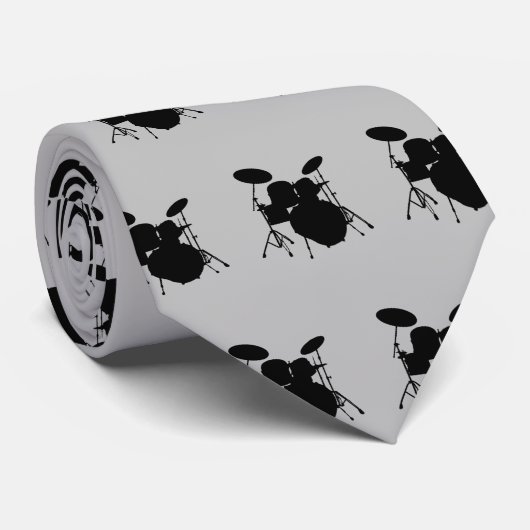 Drummer Stropdas Rock & Roll Musician Drumming Dru (Opgerold)