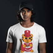 Drummer Tiger Marching Band Rood en Wit T-shirt