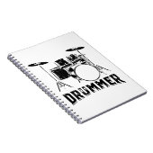 drummer | Trommelmusicus Gifts Notitieboek (Rechterzijde)