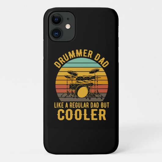 Drummer Vader Als Een Gewone Vader Maar Koeler Case-Mate iPhone Case (Achterkant)