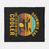 Drummer Vader Als Een Gewone Vader Maar Koeler Fleece Deken (Voorkant (Horizontaal))