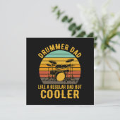 Drummer Vader Als Een Gewone Vader Maar Koeler Kaart (Staand voorkant)