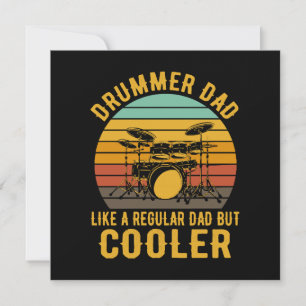 Drummer Vader Als Een Gewone Vader Maar Koeler Kaart