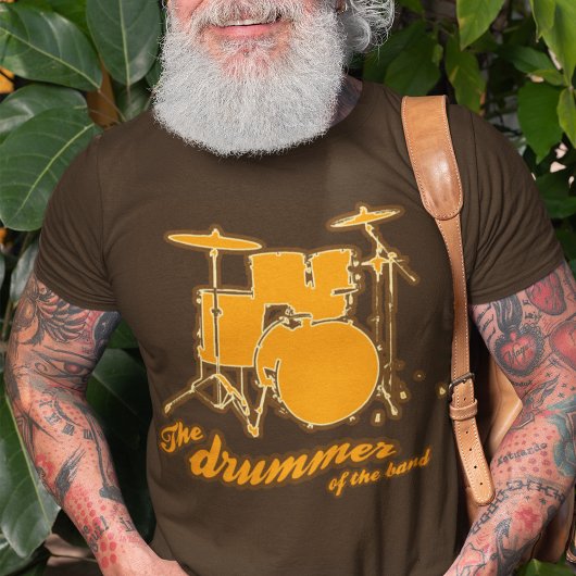 drummer van de rockband t-shirt