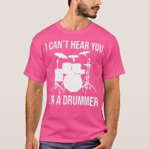 Drummer Vintage Drumstel Funny Drummers Drummen Dr T-shirt