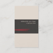 Drummer Visitekaartje (Achterkant)