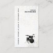 Drummer Visitekaartje (Achterkant)