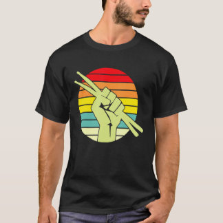 Drummer Voor Vrouwen Mannen Drumstel Drummen Versl T-shirt
