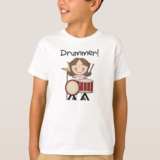 Drummer - Vrouw Tshirts en cadeaus (Voorkant)