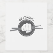 Drummer Wijn Etiket (Enkel label)