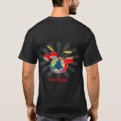 Drummer Worlds Best Funny Personalized T-shirt (Achterkant)