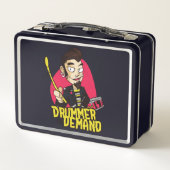Drummerjongen met drumstokontwerp (Achterkant)