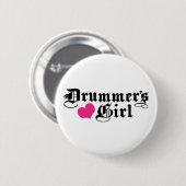 Drummermeisje Ronde Button 5,7 Cm (Voorkant /achterkant)