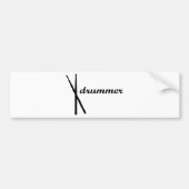 Drummerproducten! Bumpersticker (Voorkant)